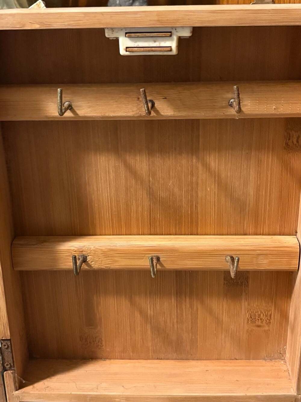 Lipper International Bamboo Letter Rack with Key Box - Picture 3 of 3